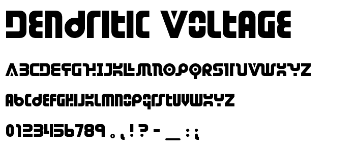 Dendritic Voltage font